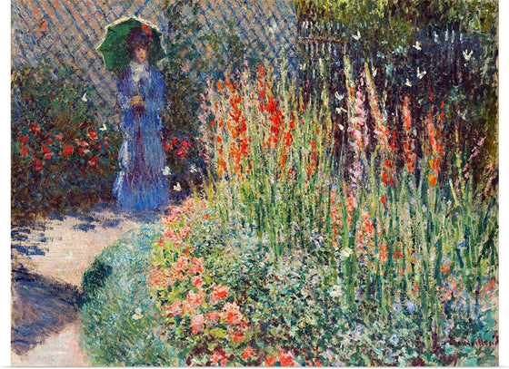 "Rounded Flower Bed", Claude Monet