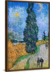 "Road with Cypress and Star", Vincent van Gogh