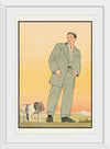 "Young man in gray suit smoking a pipe and looking at a dog(1906)",  John E. Sheridan