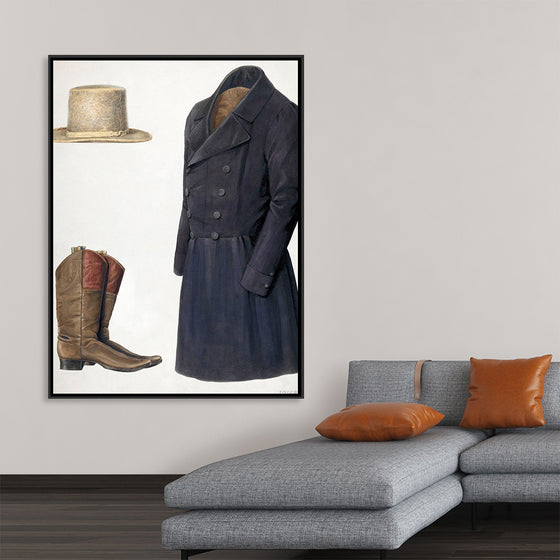 "Zoar Man's Hat, Boots and Coat (c. 1937)",  Fritz Boehmer