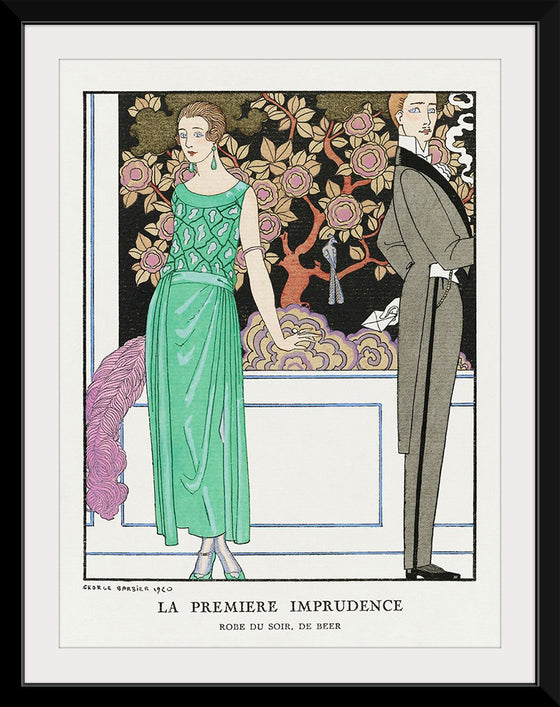 "La premiere imprudence: Robe du soir, de Beer (1921)", George Barbier