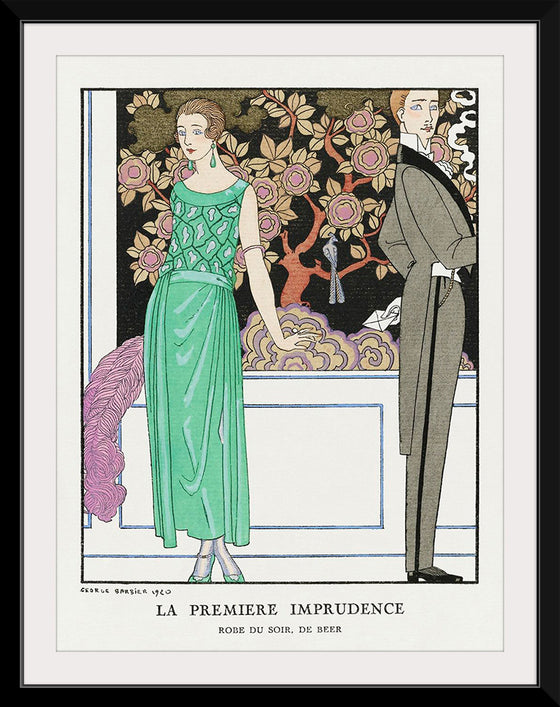 "La premiere imprudence: Robe du soir, de Beer (1921)", George Barbier