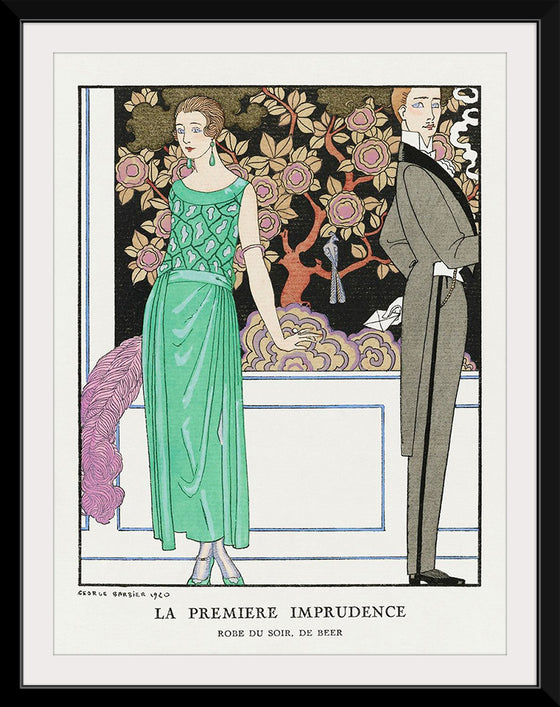 "La premiere imprudence: Robe du soir, de Beer (1921)", George Barbier