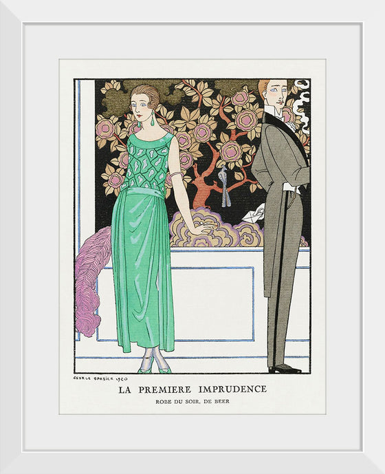 "La premiere imprudence: Robe du soir, de Beer (1921)", George Barbier