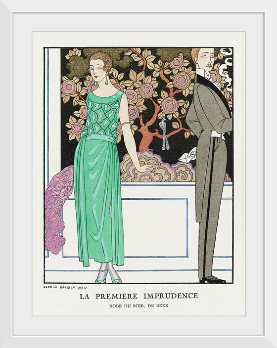 "La premiere imprudence: Robe du soir, de Beer (1921)", George Barbier