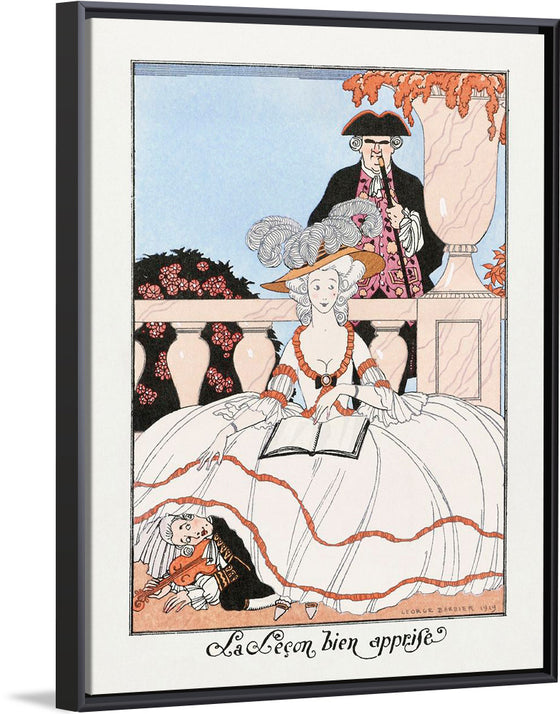 "La Lecon Bien Apprise (1919)", George Barbier