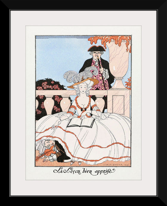 "La Lecon Bien Apprise (1919)", George Barbier