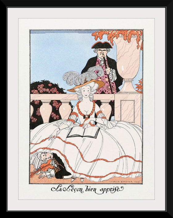 "La Lecon Bien Apprise (1919)", George Barbier