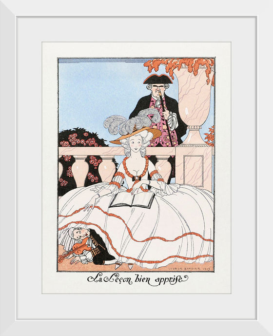 "La Lecon Bien Apprise (1919)", George Barbier