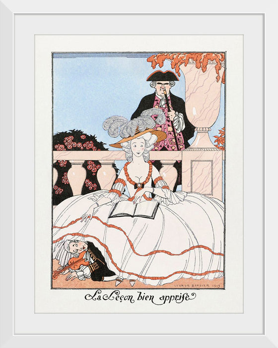 "La Lecon Bien Apprise (1919)", George Barbier