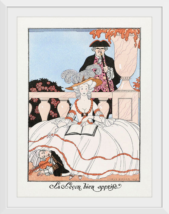 "La Lecon Bien Apprise (1919)", George Barbier