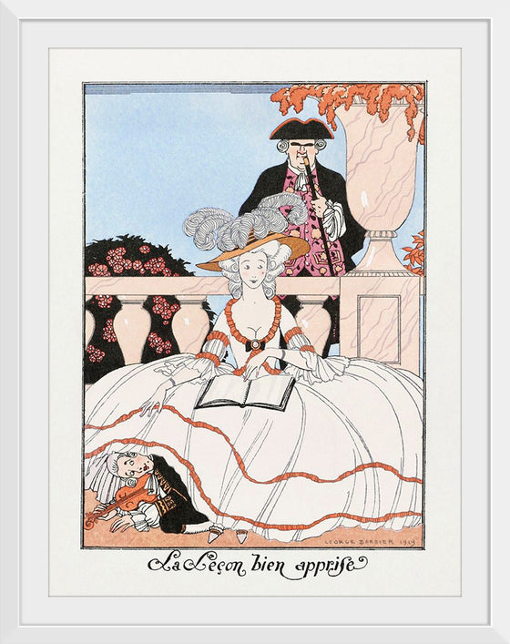 "La Lecon Bien Apprise (1919)", George Barbier