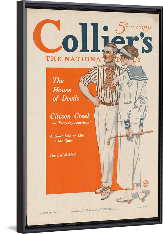 "Collier's, the national. The house of devils", Edward Penfield