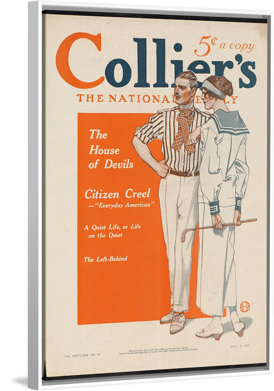 "Collier's, the national. The house of devils", Edward Penfield