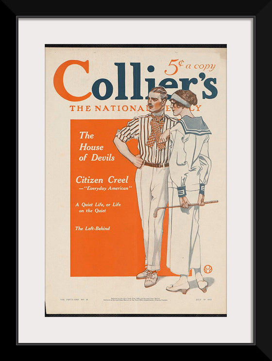 "Collier's, the national. The house of devils", Edward Penfield