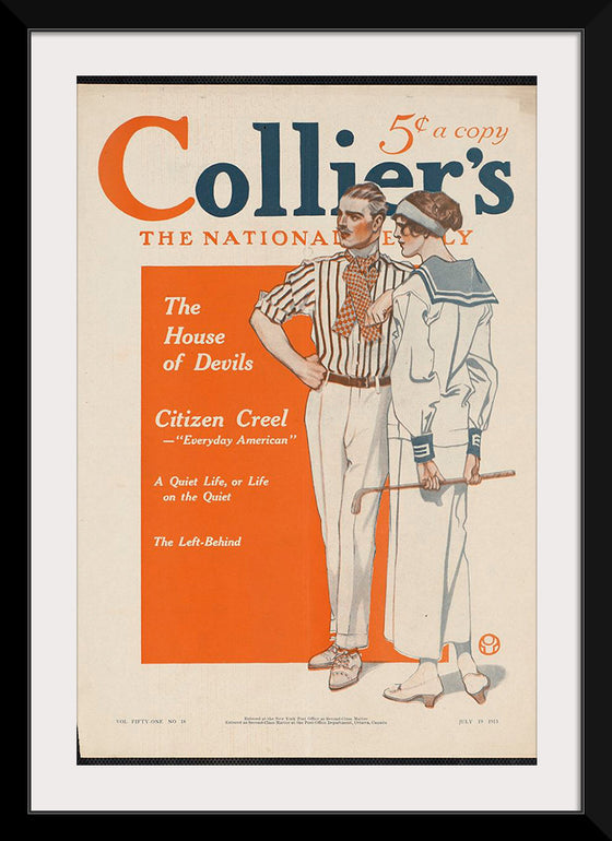 "Collier's, the national. The house of devils", Edward Penfield