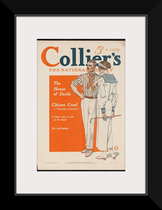"Collier's, the national. The house of devils", Edward Penfield