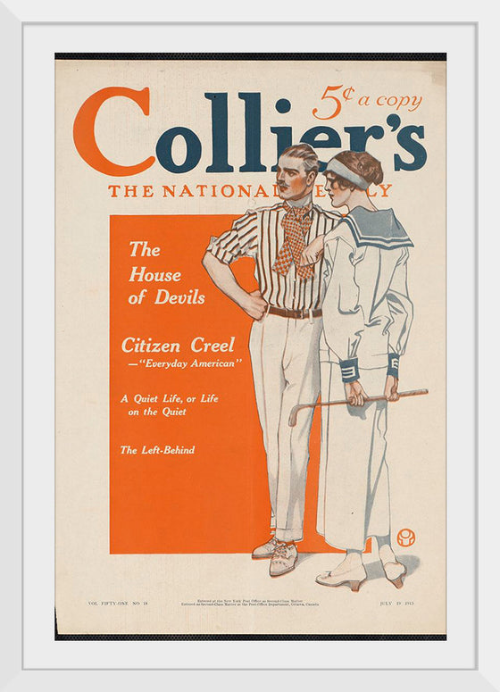 "Collier's, the national. The house of devils", Edward Penfield