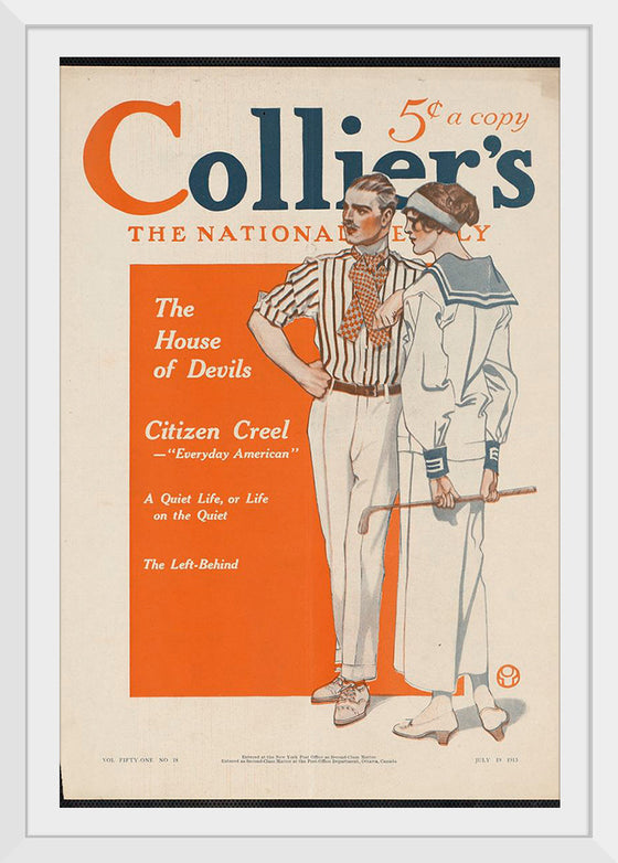 "Collier's, the national. The house of devils", Edward Penfield