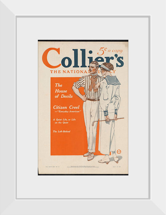 "Collier's, the national. The house of devils", Edward Penfield