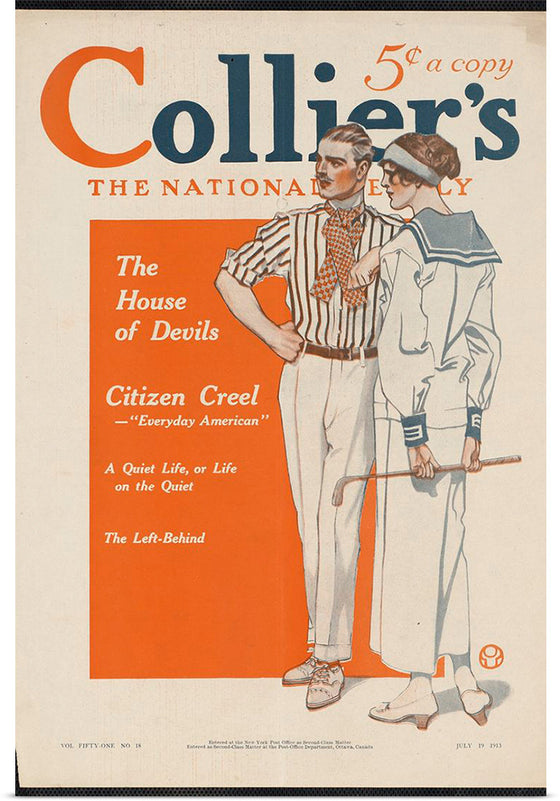 "Collier's, the national. The house of devils", Edward Penfield