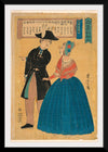 "An American Officer Indicating Directions to his Wife ("Amerikajin")", Yoshitora Utagawa