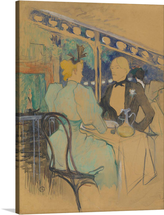 Henri de Toulouse-Lautrec’s “Fashionable People at Les Ambassadeurs (Aux Ambassadeurs: Gens Chic) (1893)” is a beautiful print that captures the essence of the Parisian café society. The print features a group of fashionable people gathered at the famous Les Ambassadeurs café, with the artist’s signature use of color and line.