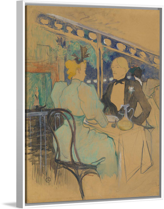 "Fashionable People at Les Ambassadeurs (Aux Ambassadeurs: Gens Chic) (1893)", Henri de Toulouse-Lautrec