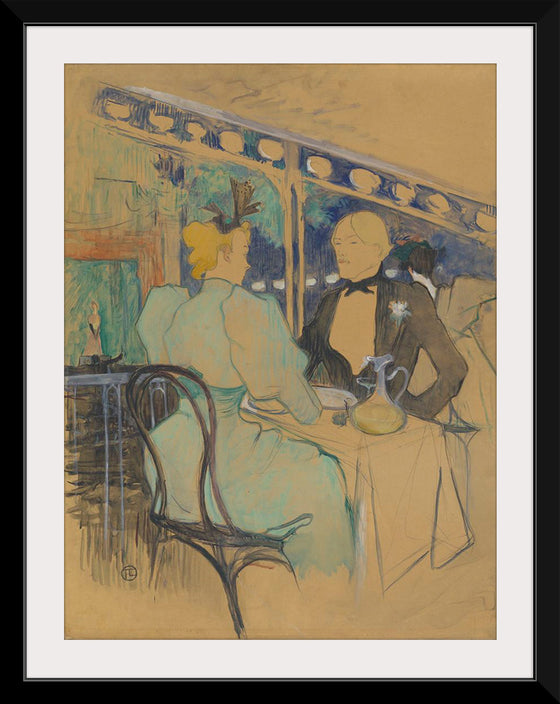 "Fashionable People at Les Ambassadeurs (Aux Ambassadeurs: Gens Chic) (1893)", Henri de Toulouse-Lautrec