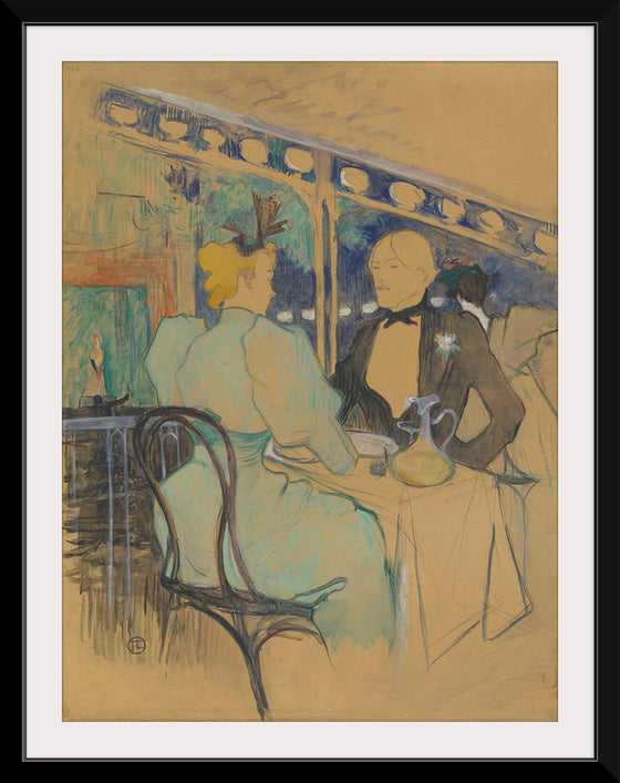 "Fashionable People at Les Ambassadeurs (Aux Ambassadeurs: Gens Chic) (1893)", Henri de Toulouse-Lautrec