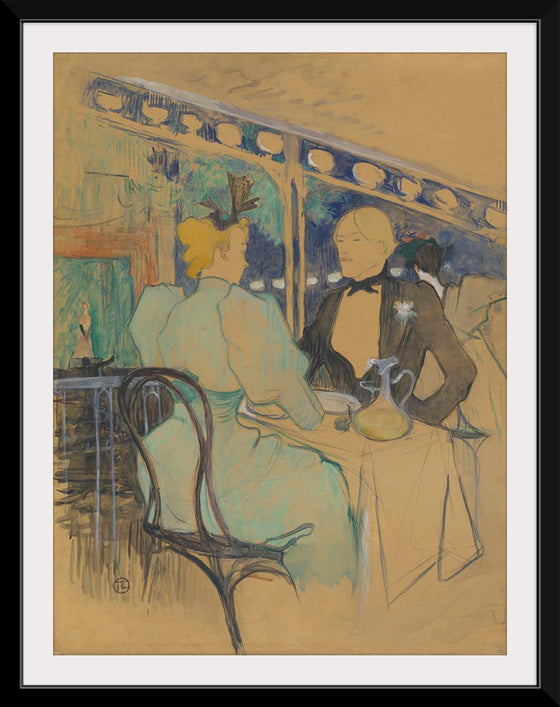 "Fashionable People at Les Ambassadeurs (Aux Ambassadeurs: Gens Chic) (1893)", Henri de Toulouse-Lautrec