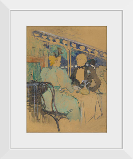 "Fashionable People at Les Ambassadeurs (Aux Ambassadeurs: Gens Chic) (1893)", Henri de Toulouse-Lautrec