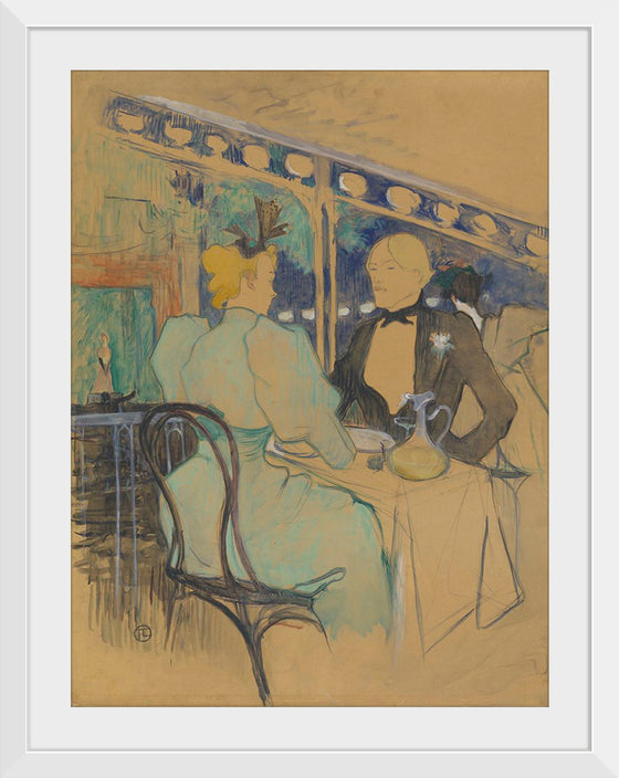 "Fashionable People at Les Ambassadeurs (Aux Ambassadeurs: Gens Chic) (1893)", Henri de Toulouse-Lautrec