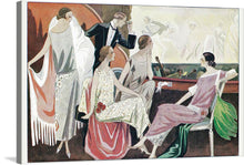  Immerse yourself in the opulent world of “View of the Stage and Orchestra Pit of the Opera-Comique (1924)” by Edward Henry Molyneux, Gustav Beer, and Premet. This exquisite artwork captures an elegant audience adorned in luxurious attire, engrossed in a mesmerizing performance. The rich colors and intricate detailing breathe life into this scene, offering a glimpse into a bygone era of grandeur and sophistication.