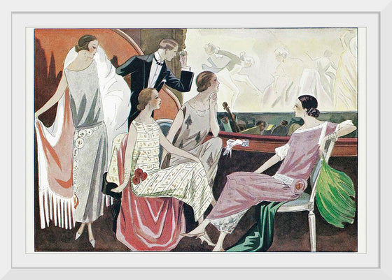 "View of the stage and orchestra pit of the Opera-Comique (1924)", Edward Henry Molyneux, Gustav Beer and Premet