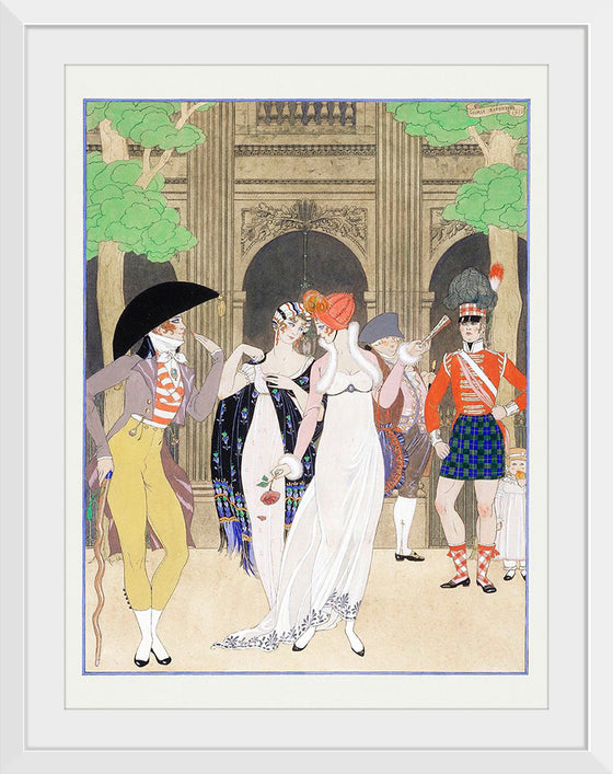 "La Merveilleuse au Palais Royal (1921)", George Barbier