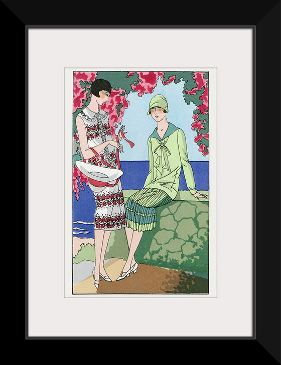 "Two Women in Summer Dresses (1926)", Martial et Armand and Lucien Lelong
