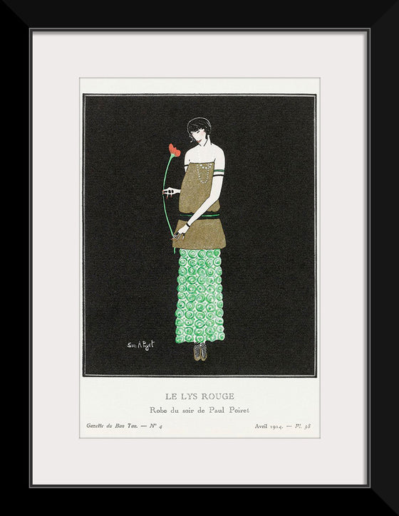 "Le lys rouge: robe du soir de Paul Poiret (1914)", Simone A. Puget