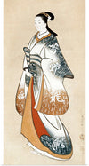 "Japanese woman in kimono (1730)", Takizawa Shigenobu