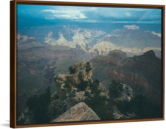 "Rainbow over the Grand Canyon"