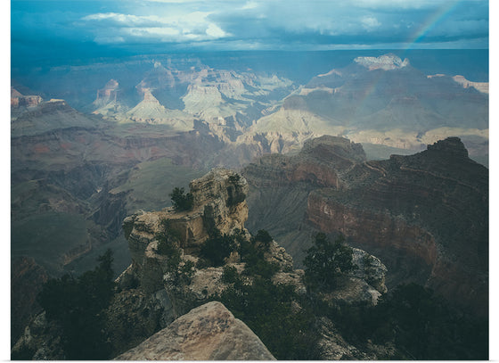 "Rainbow over the Grand Canyon"