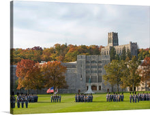  Step onto the hallowed grounds of the United States Military Academy, where valor is etched into every stone. This exquisite print captures more than architecture; it encapsulates a legacy—a lineage of leaders forged in discipline and courage.