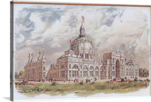  Step into the gilded age of the World’s Columbian Exposition, where innovation and elegance converged. Childe Hassam’s brush, like a time-traveling wand, conjures the United States Government Building in all its neoclassical glory. The canvas breathes with life—a symphony of columns, arches, and domes.