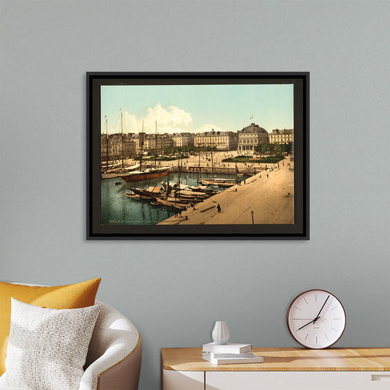 "The Place Gambetta and docks, Havre, France"