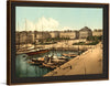 "The Place Gambetta and docks, Havre, France"