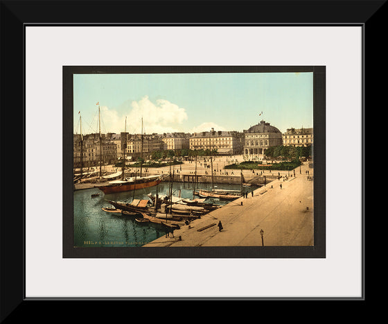 "The Place Gambetta and docks, Havre, France"