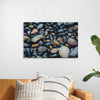 "Wet Beach Pebbles of Various Colors and Sizes at Oceanside"