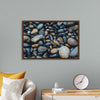 "Wet Beach Pebbles of Various Colors and Sizes at Oceanside"