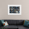 "Wet Beach Pebbles of Various Colors and Sizes at Oceanside"