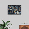 "Wet Beach Pebbles of Various Colors and Sizes at Oceanside"